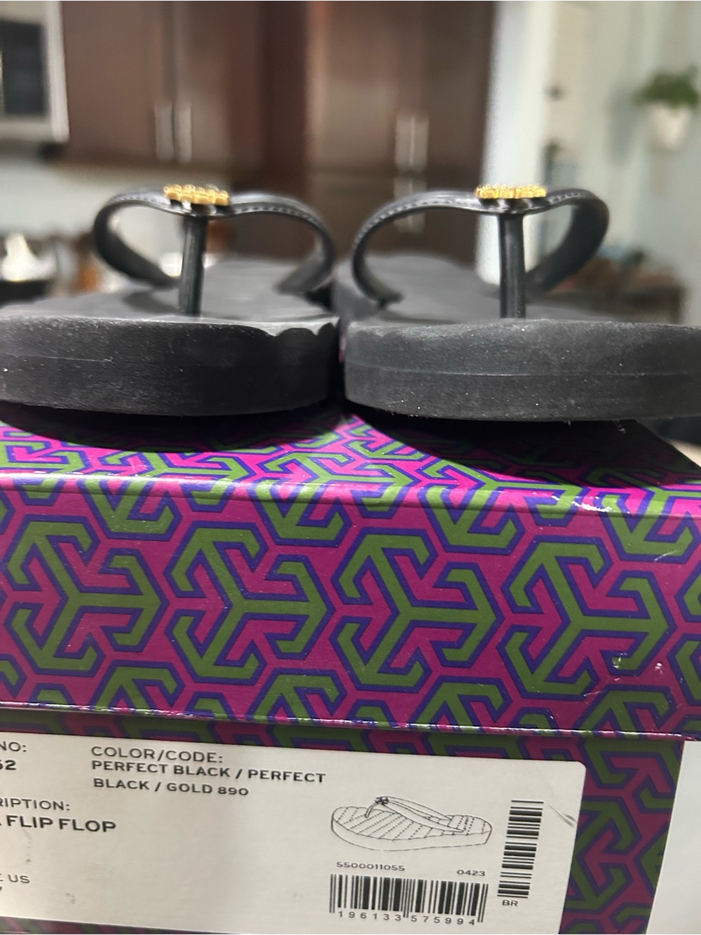 Tory Burch Black Kira Flip Flop - Picture 4 of 6